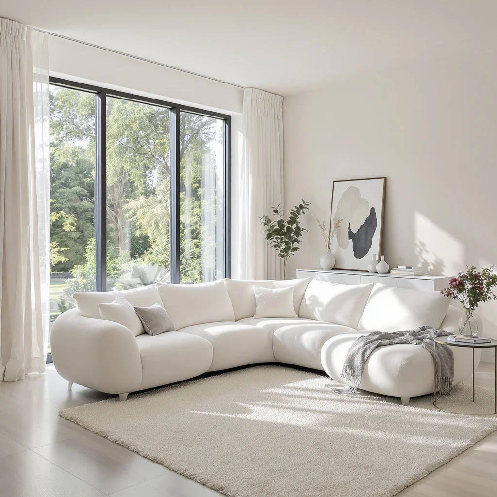 Cloud Sectional with Large Windows View