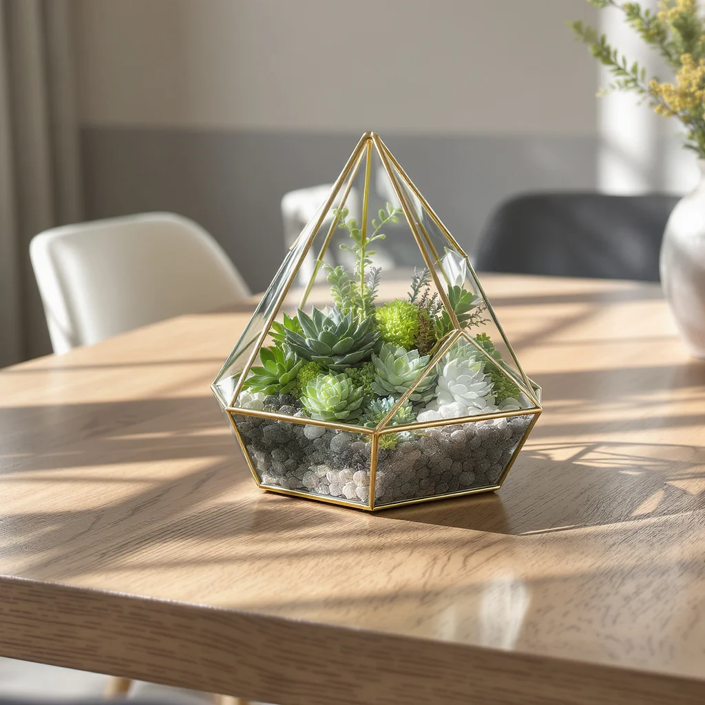 Geometric Succulent Arrangement