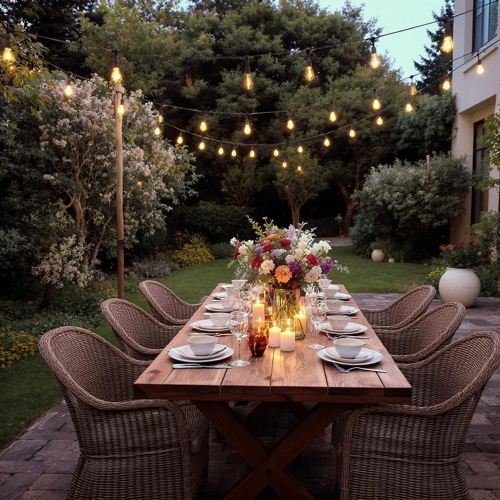 Outdoor Garden Dining Table
