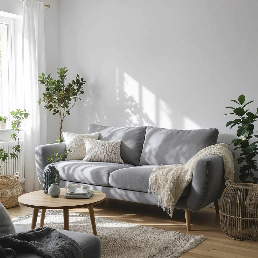 Soft Grey Cloud Sofa for Minimal Homes