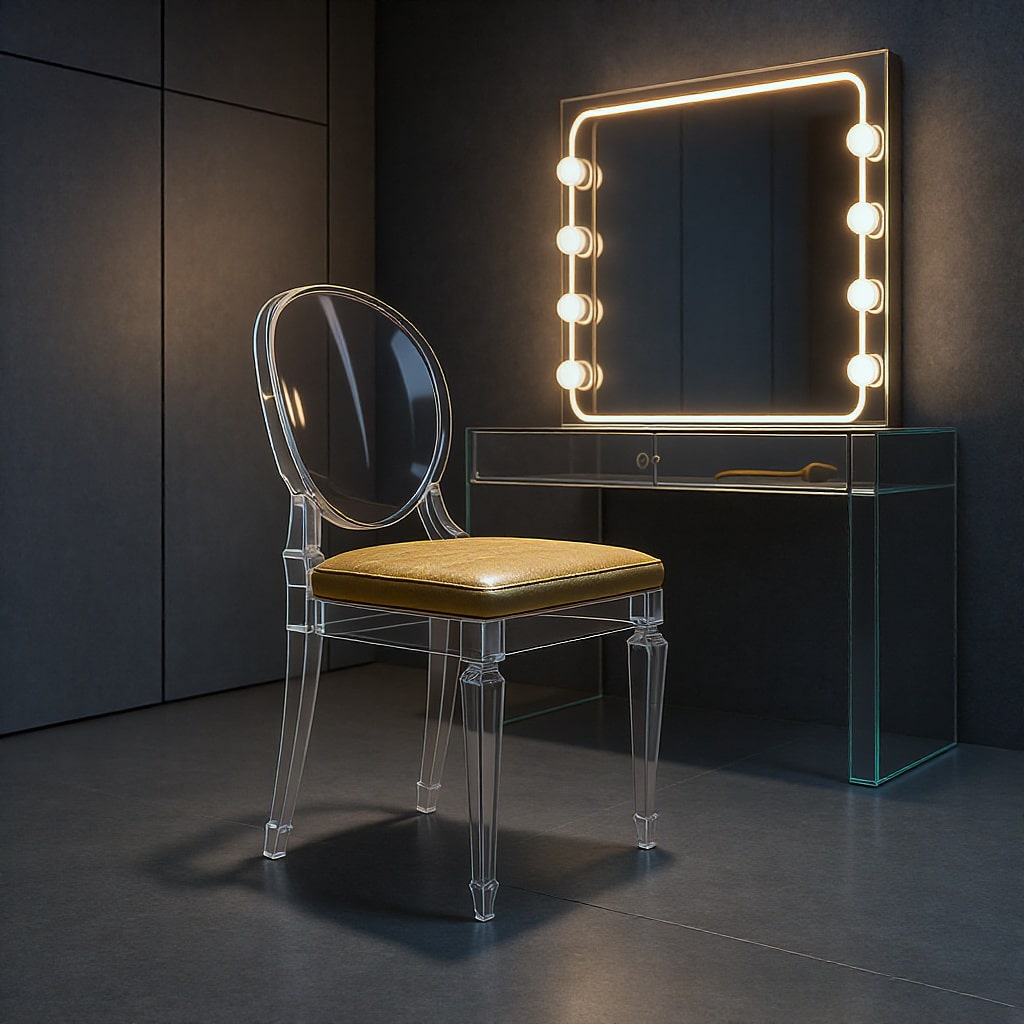 Acrylic Vanity Chair-min