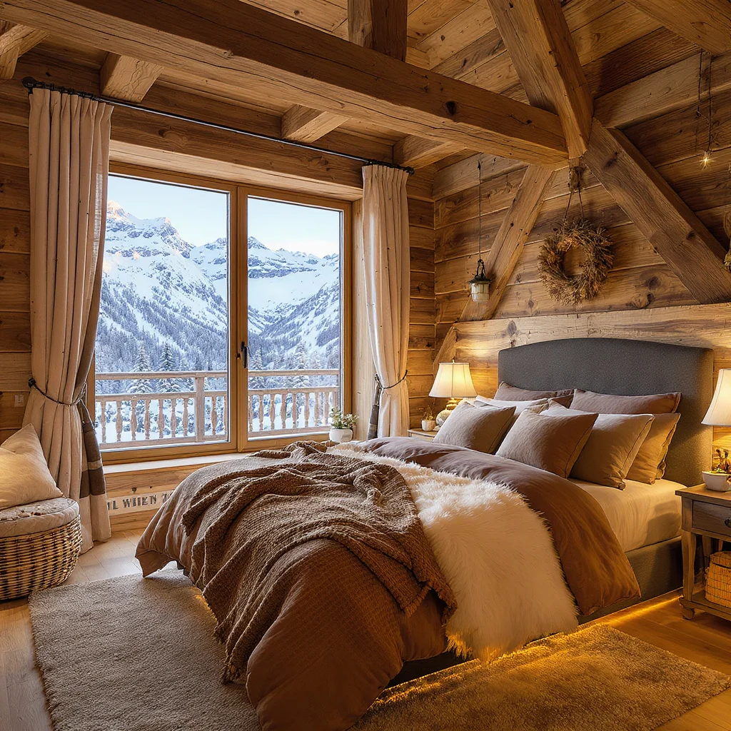 Alpine-Inspired Bedroom