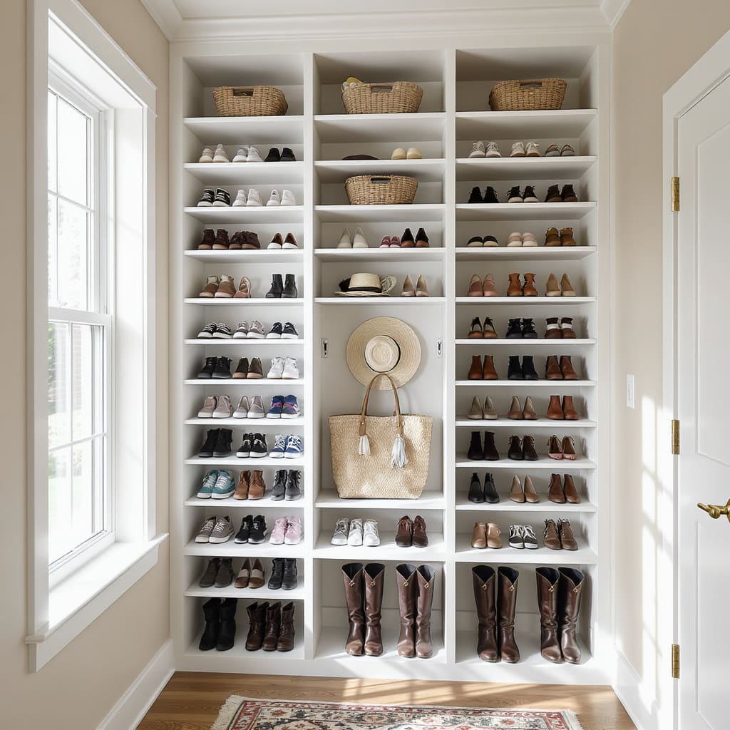 Built In Shoe Wall Closet