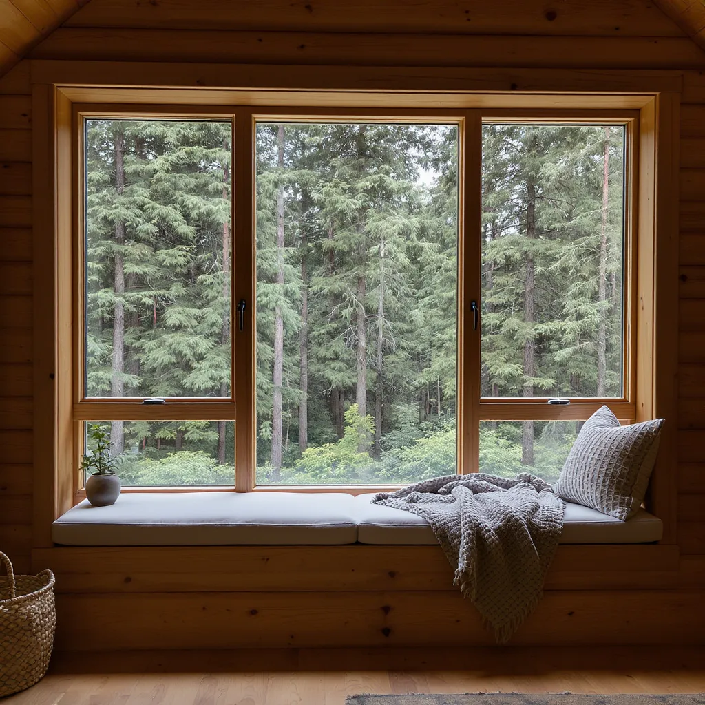 Cabin With Giant Forest Window