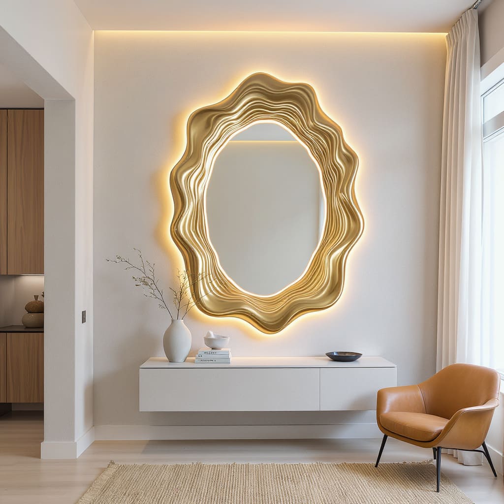 Celestial Ripple Portal Mirror