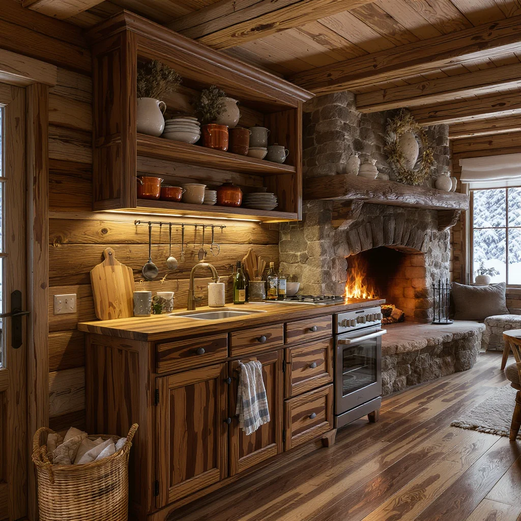 Cozy Cabin Kitchenette