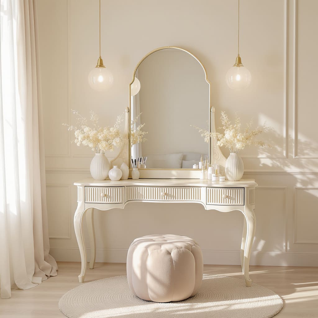 Cream Romance Vintage Vanity