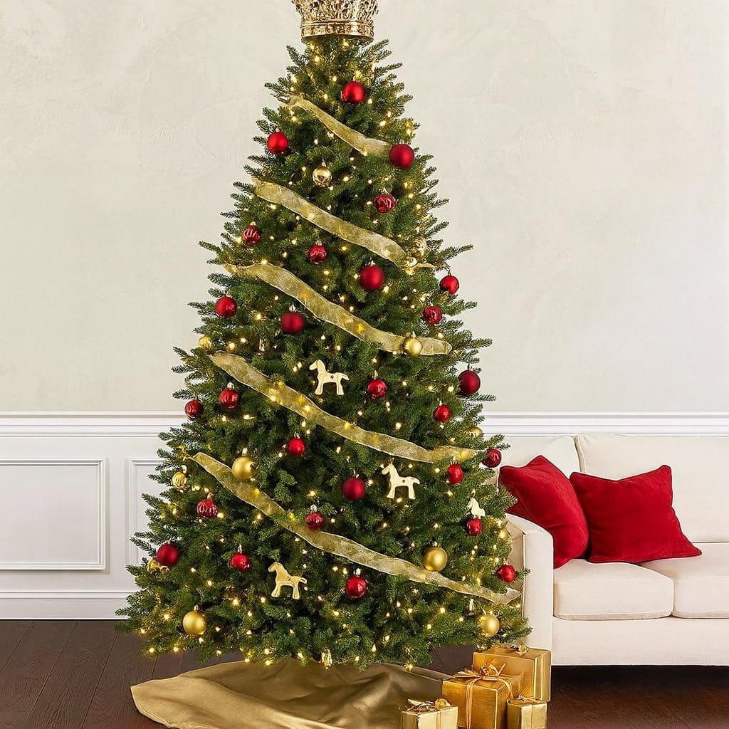Golden Crown Christmas Tree