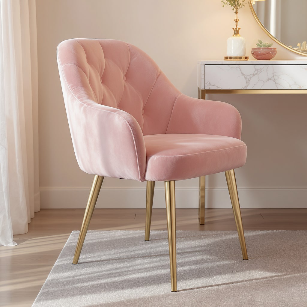 Modern Velvet Vanity Chair