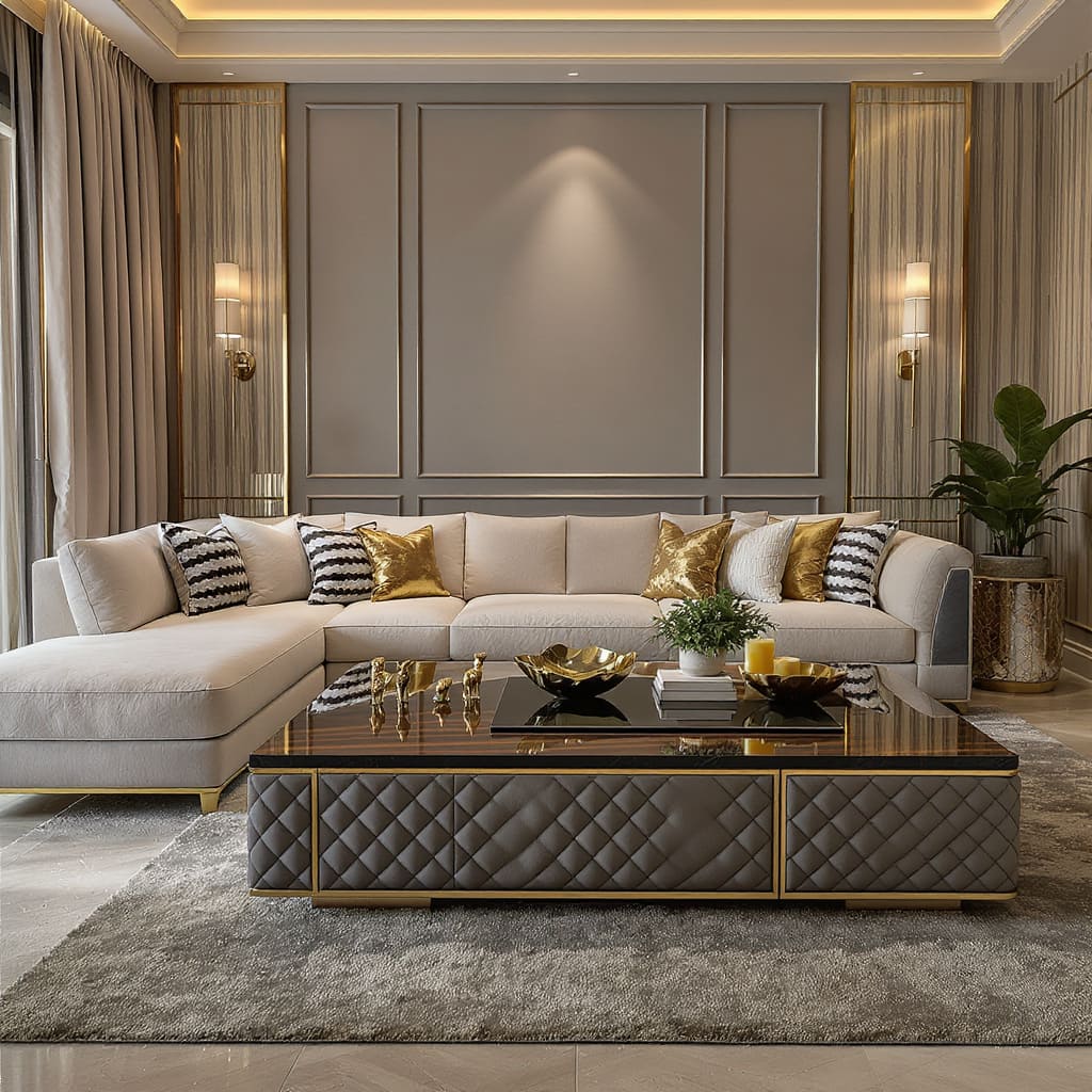 Quilted Glam Centre Table