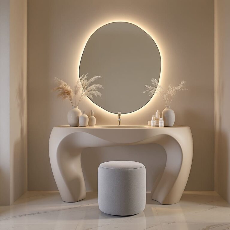 Sculpted Sandstone Serenity Vanity
