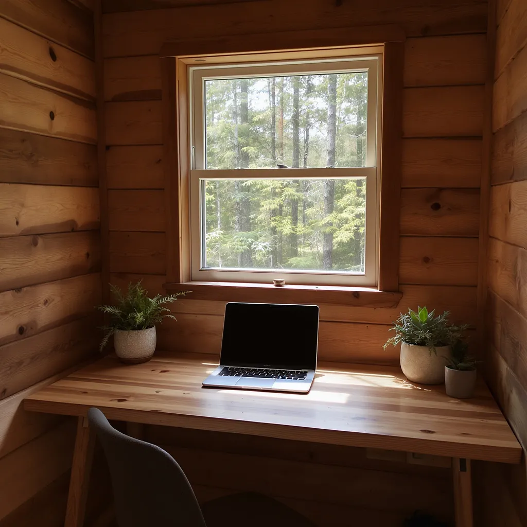 Tiny Cabin Work Desk