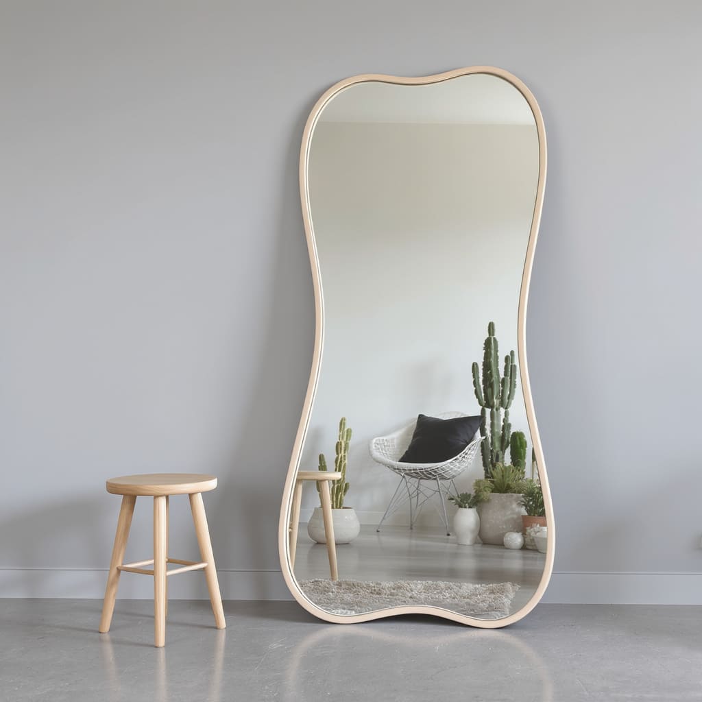 Wavy Frame Floor Mirror