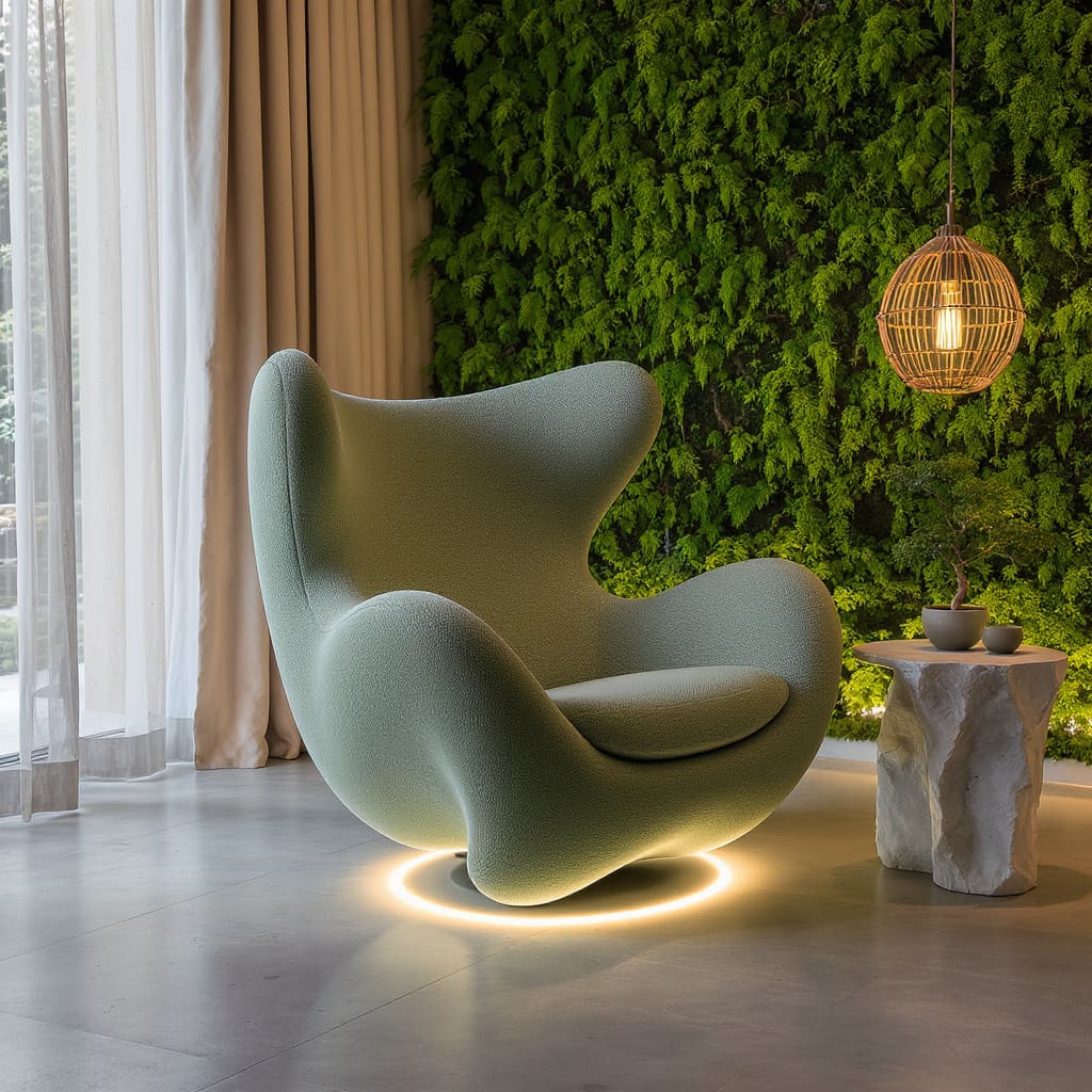 Aurora Glow Cocoon Armchair