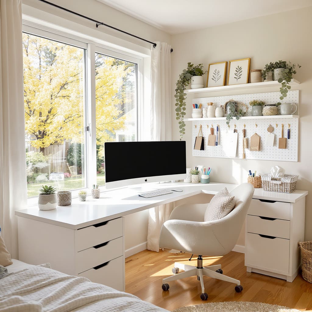Bright Window Nook Cozy Workspace