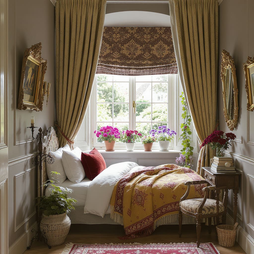 Charming Window Nook Small Bedroom