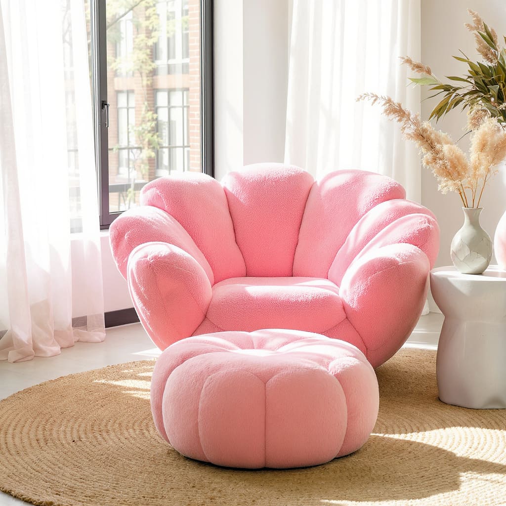 Cotton Candy Blossom Armchair