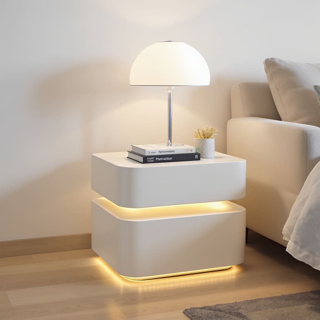 Glow Stack Night Side Table
