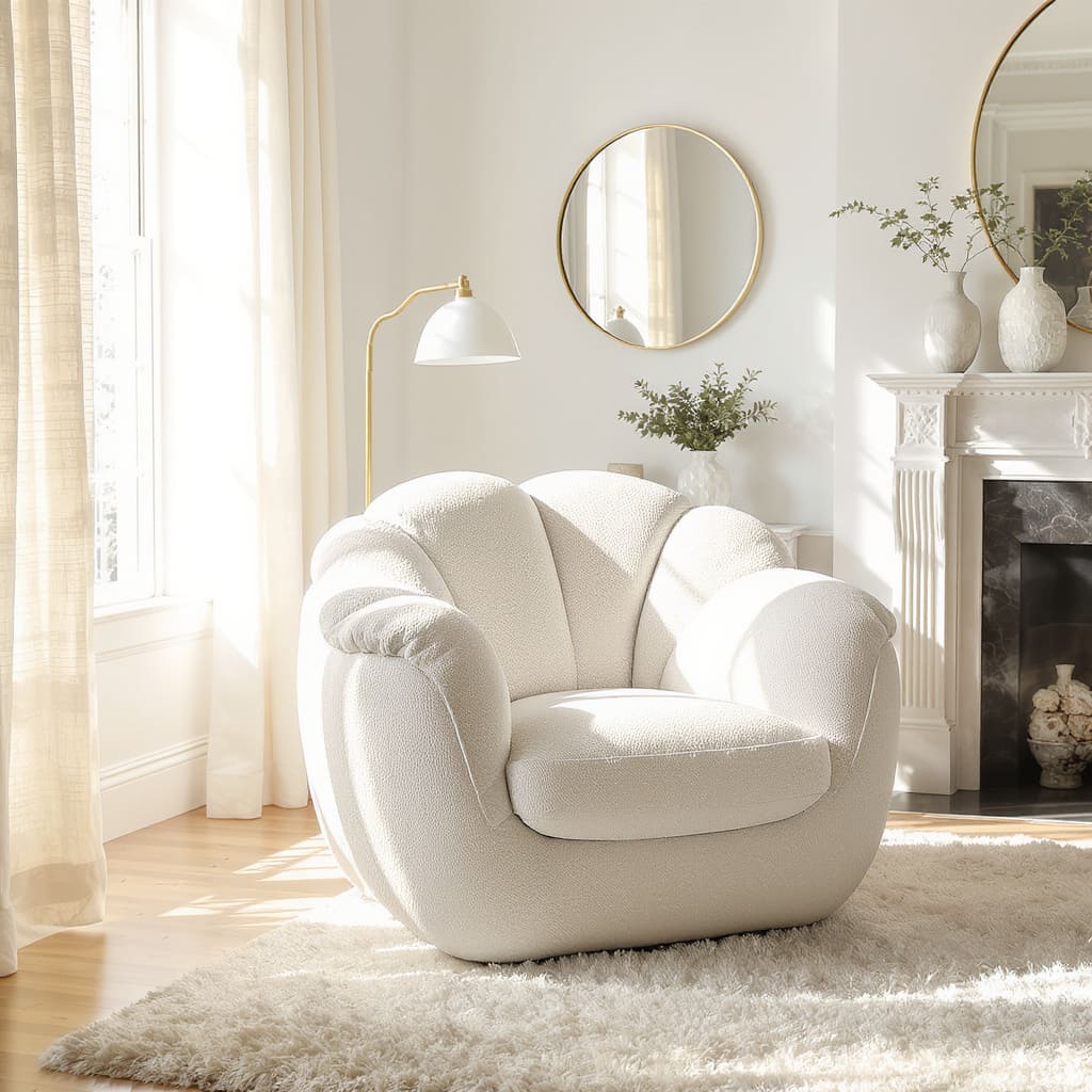 Golden Hour Cloud Embrace Armchair