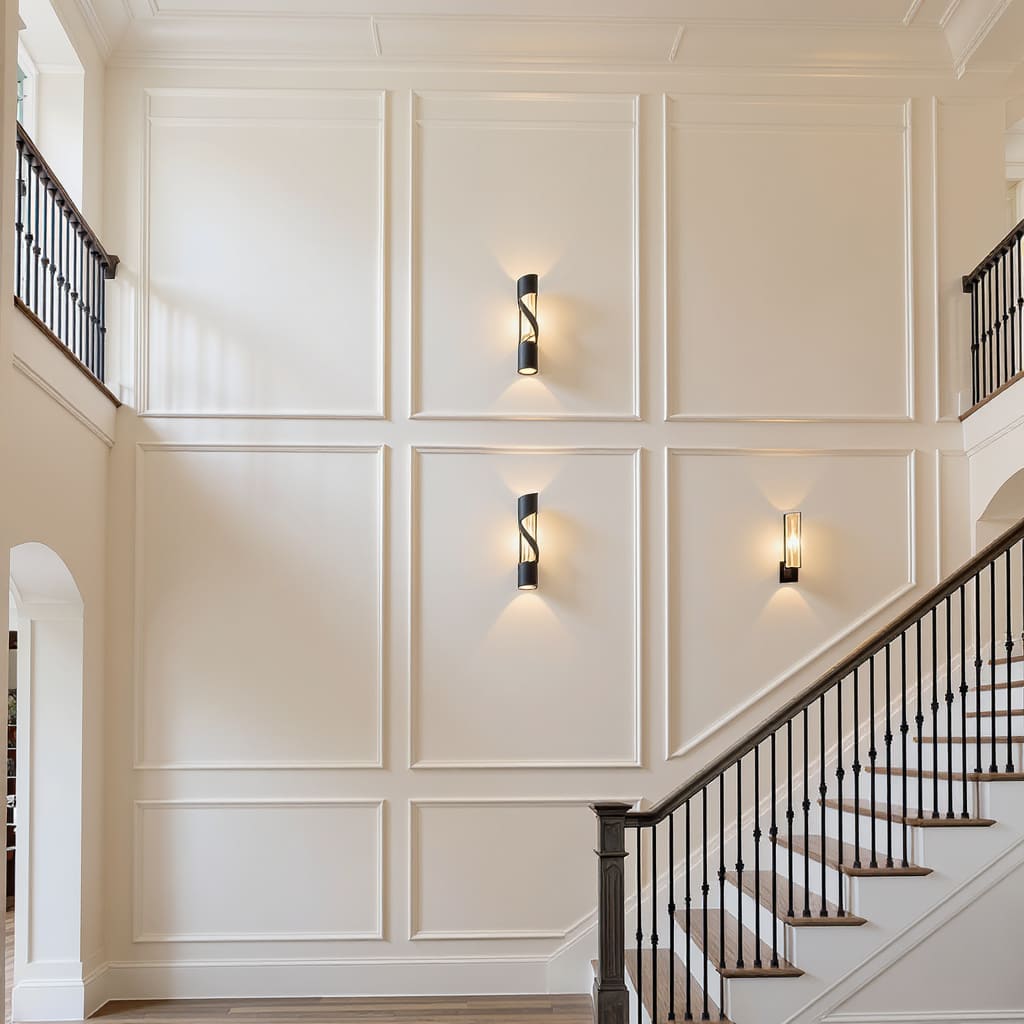 Grand Panel Sconce Stairway Wall Decor
