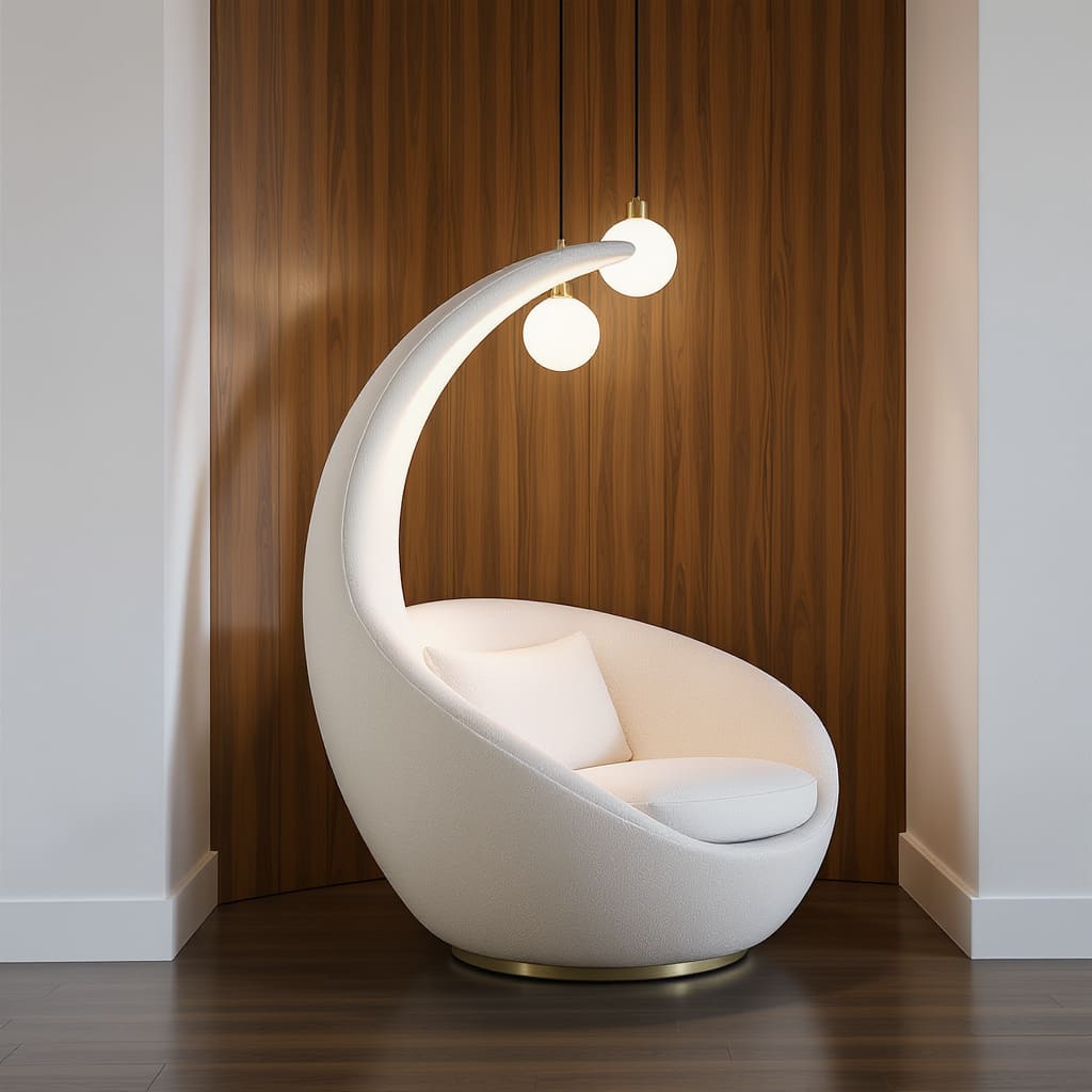 Lunar Arc Cocoon Armchair
