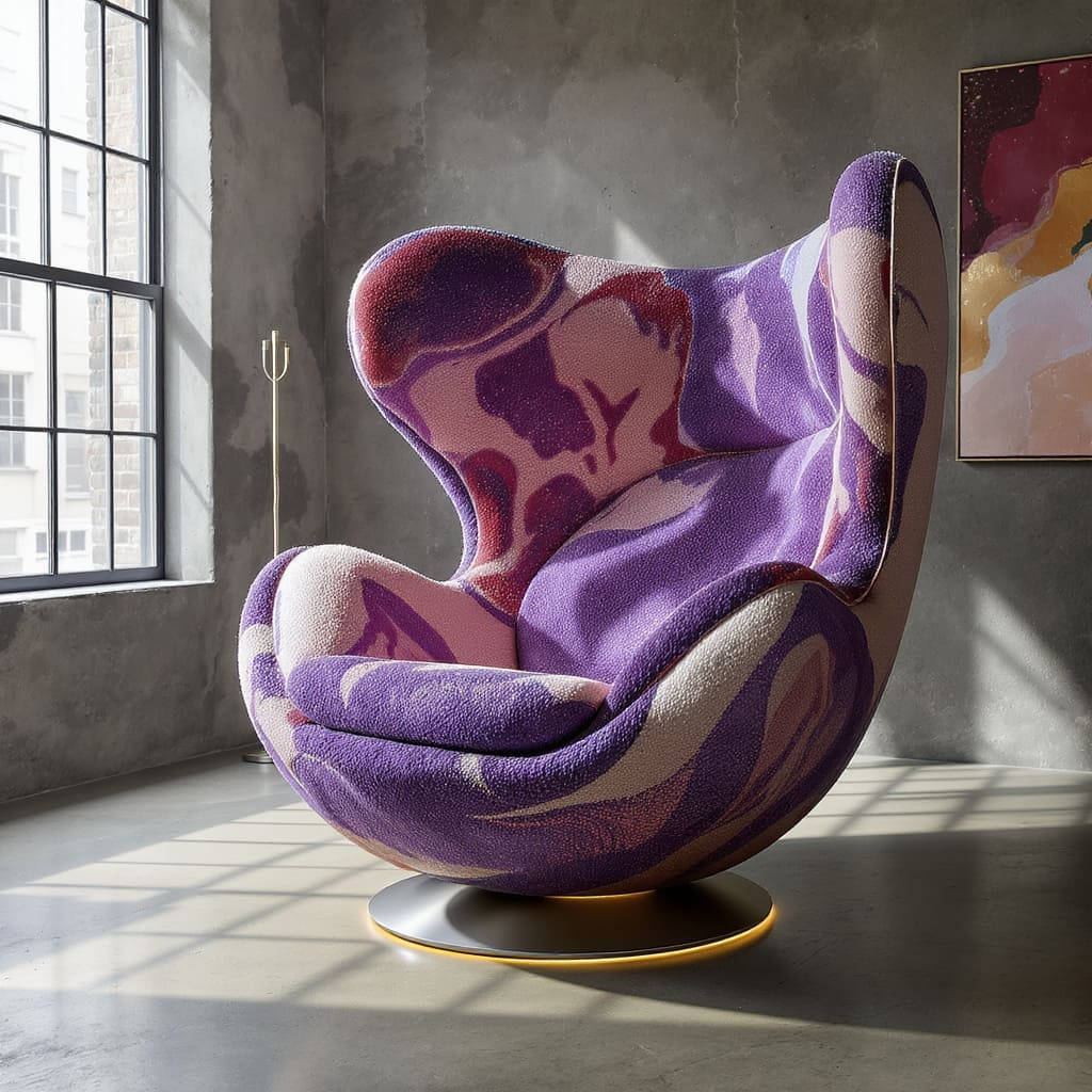 Nebula Swirl Cocoon Armchair