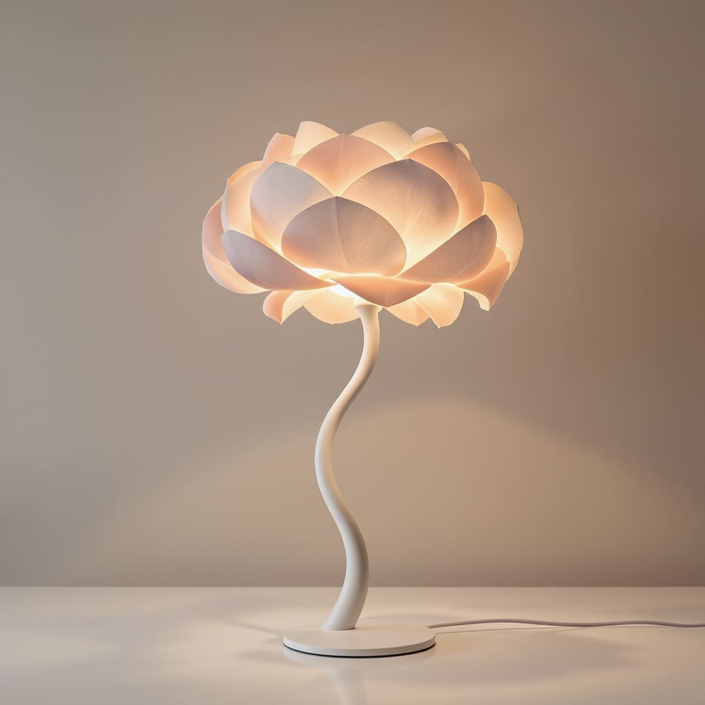 Sculpted Petal Bloom Table Lamp