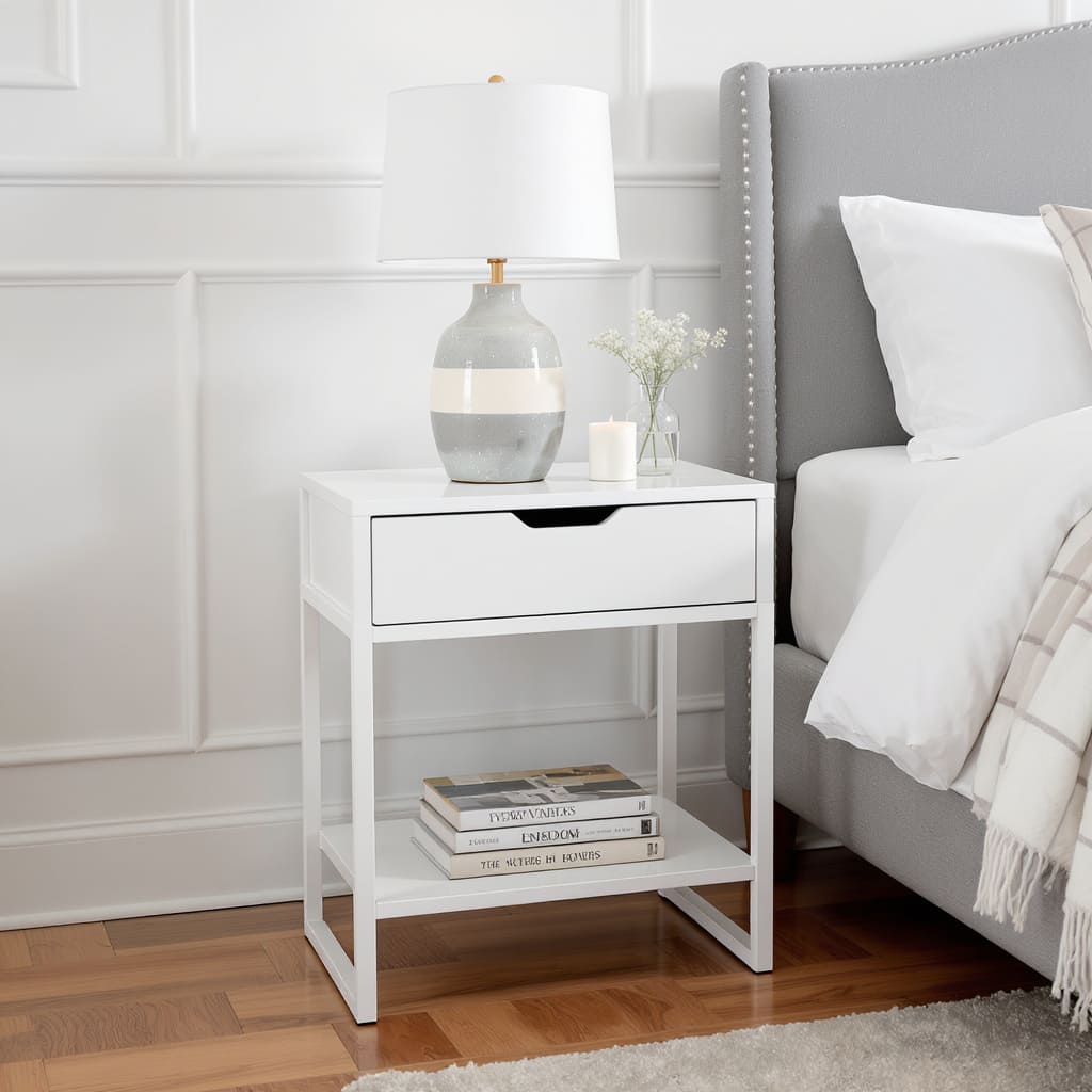 Serene White Nightstand