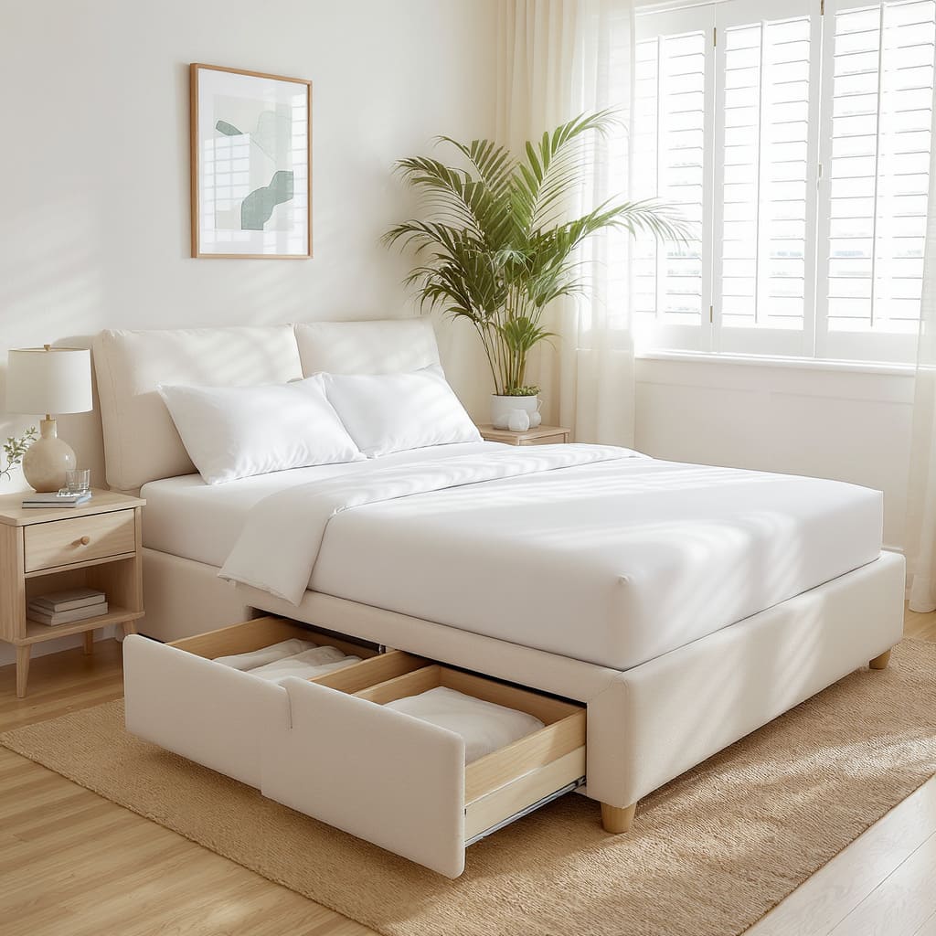 Space Saving Storage Bed Small Bedroom