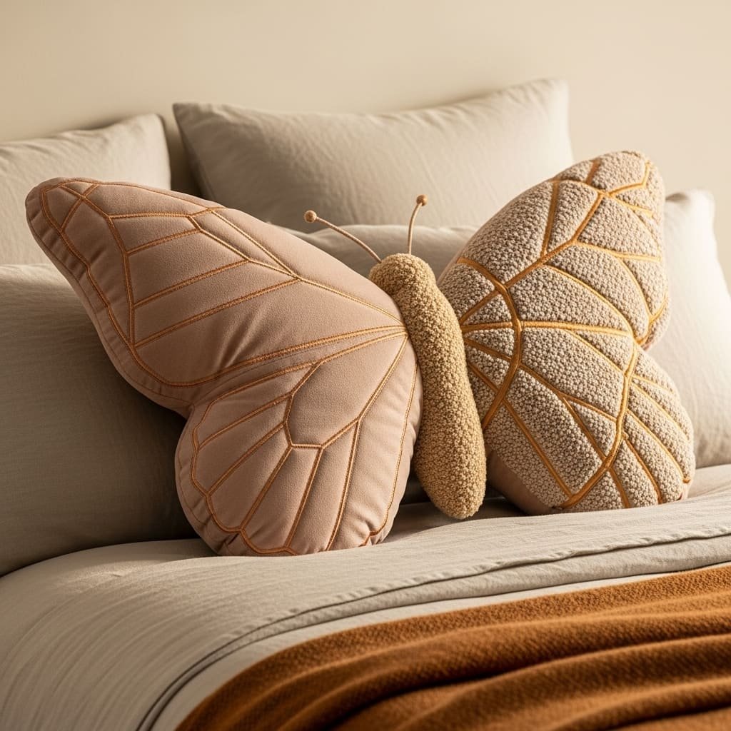 Butterfly Boucle Cushion