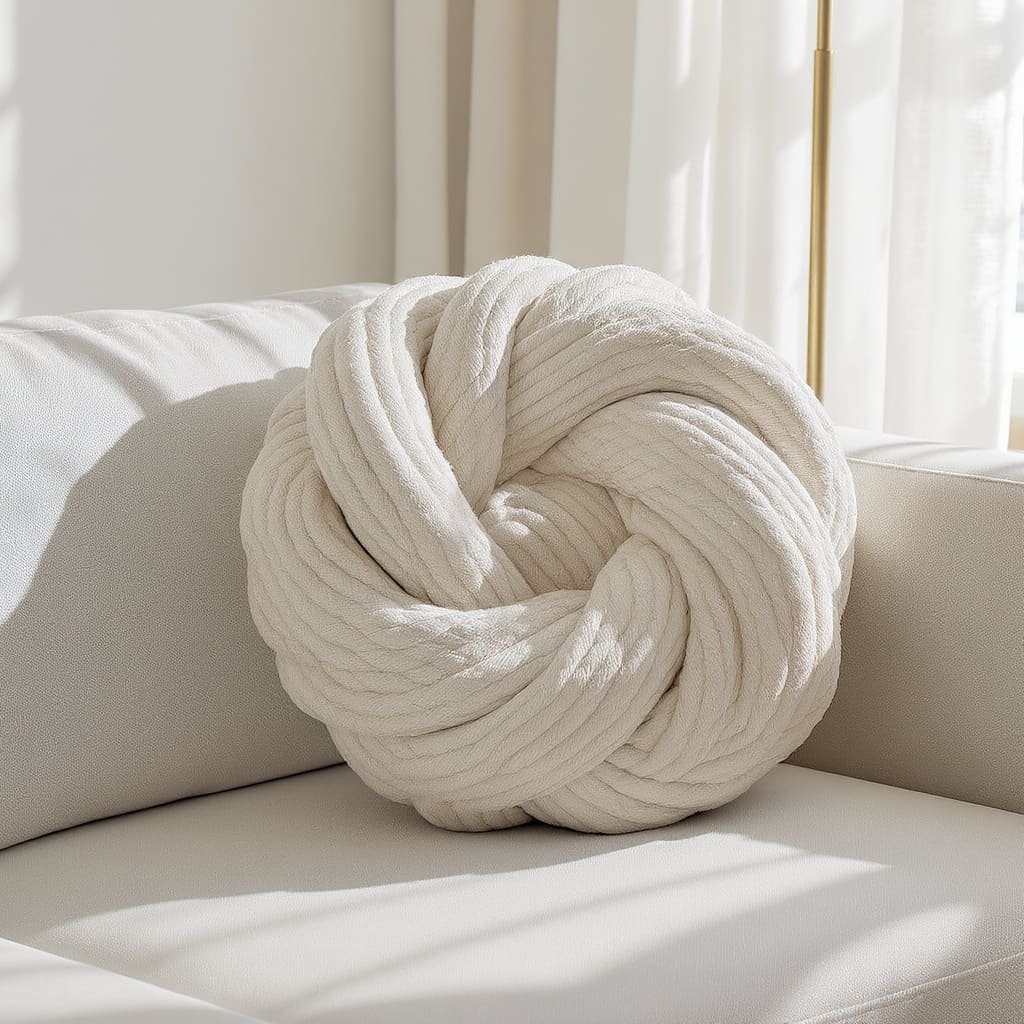 Chunky Knot Rope Cushion