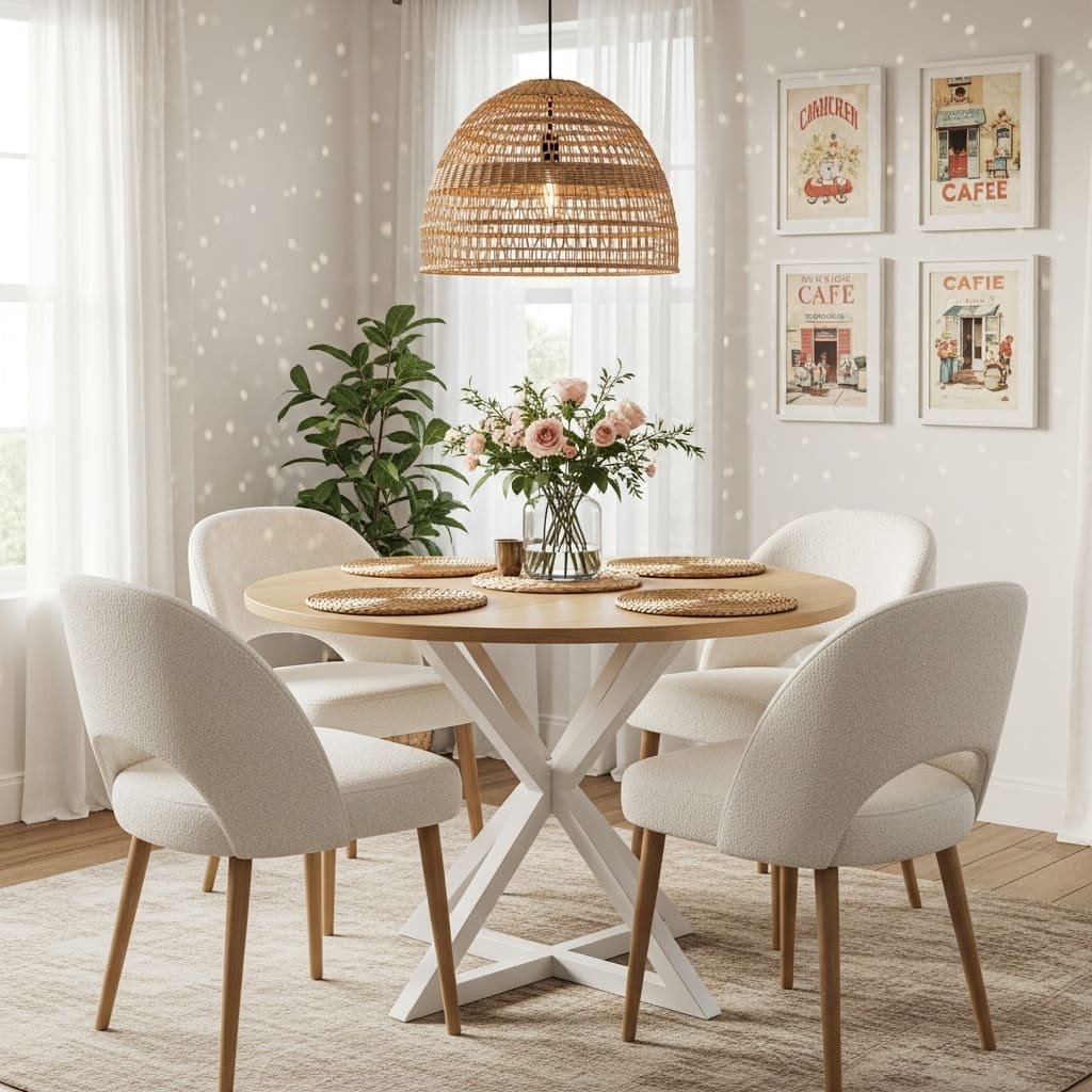 Cozy Natural Apartment Dining Set