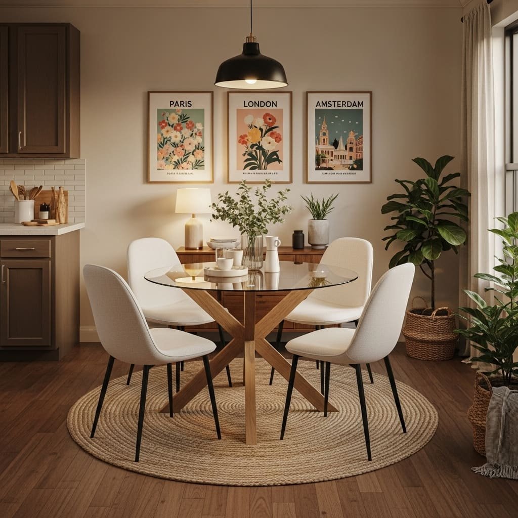 Cozy Urban Apartment Dining Set