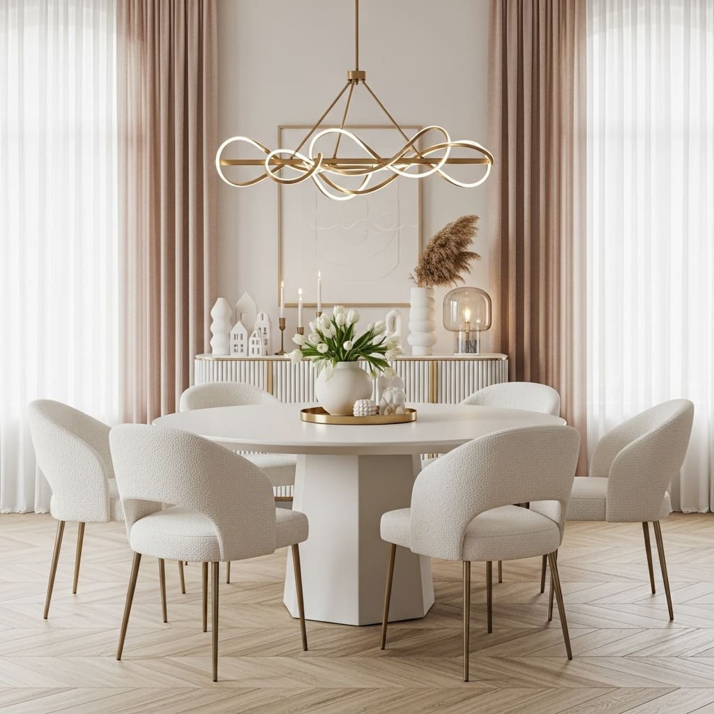 Elegant Modern Apartment Dining Set