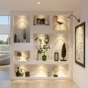 Modern Multi Niche Wall Showcase