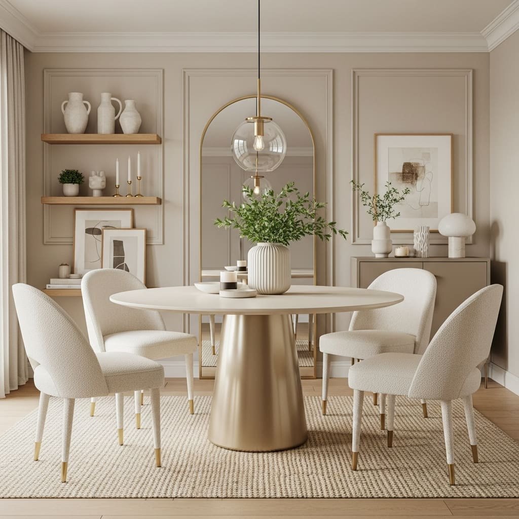 Modern Neutral Apartment Dining Set