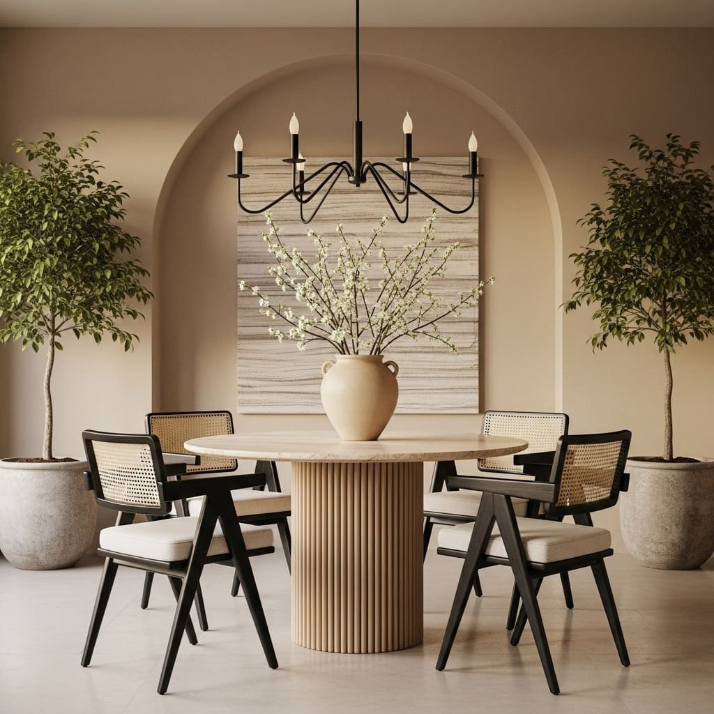 Modern Organic Apartment Dining Set