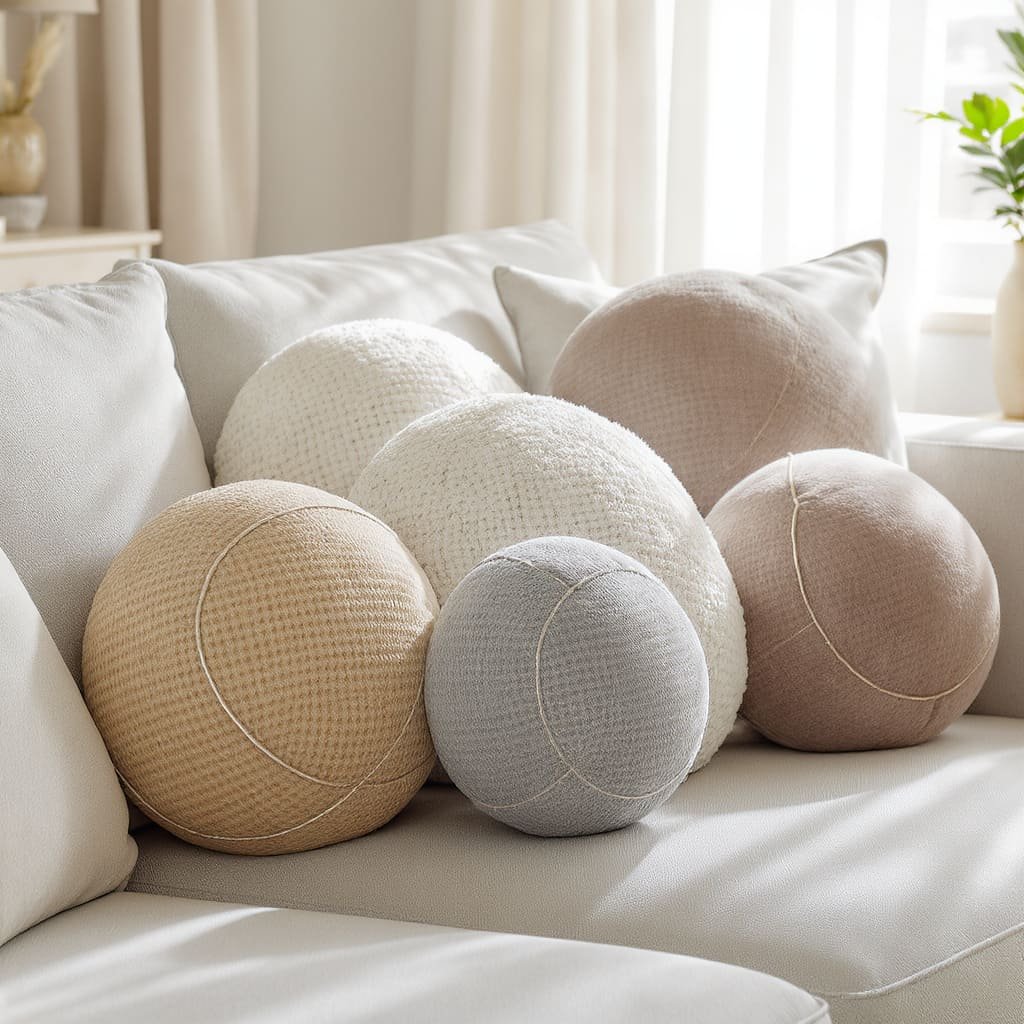 Neutral Sphere Accent Cushions