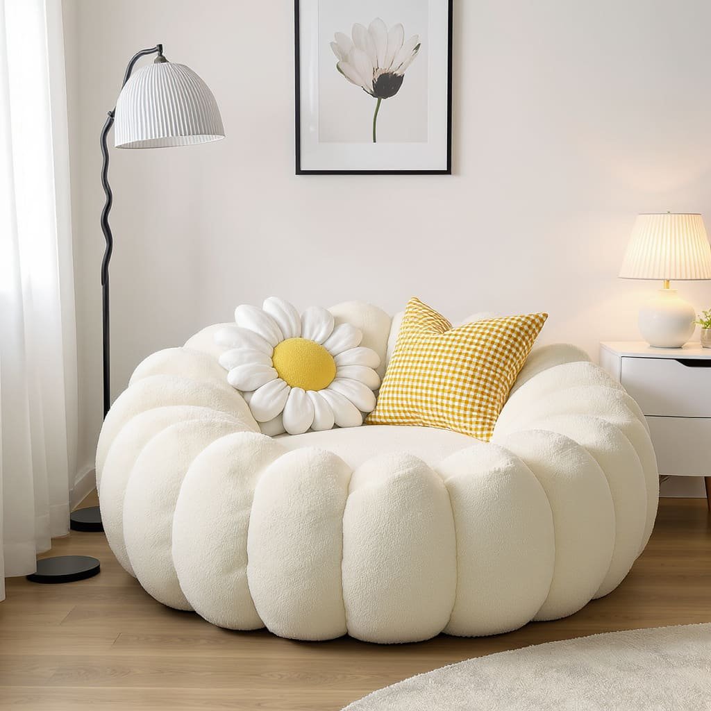 Petal Cloud Floor Couch for Bedroom