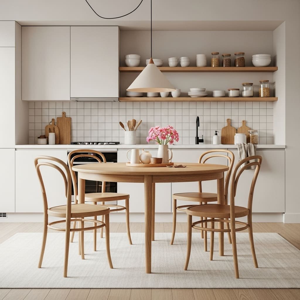 Scandinavian Style Apartment Dining Set