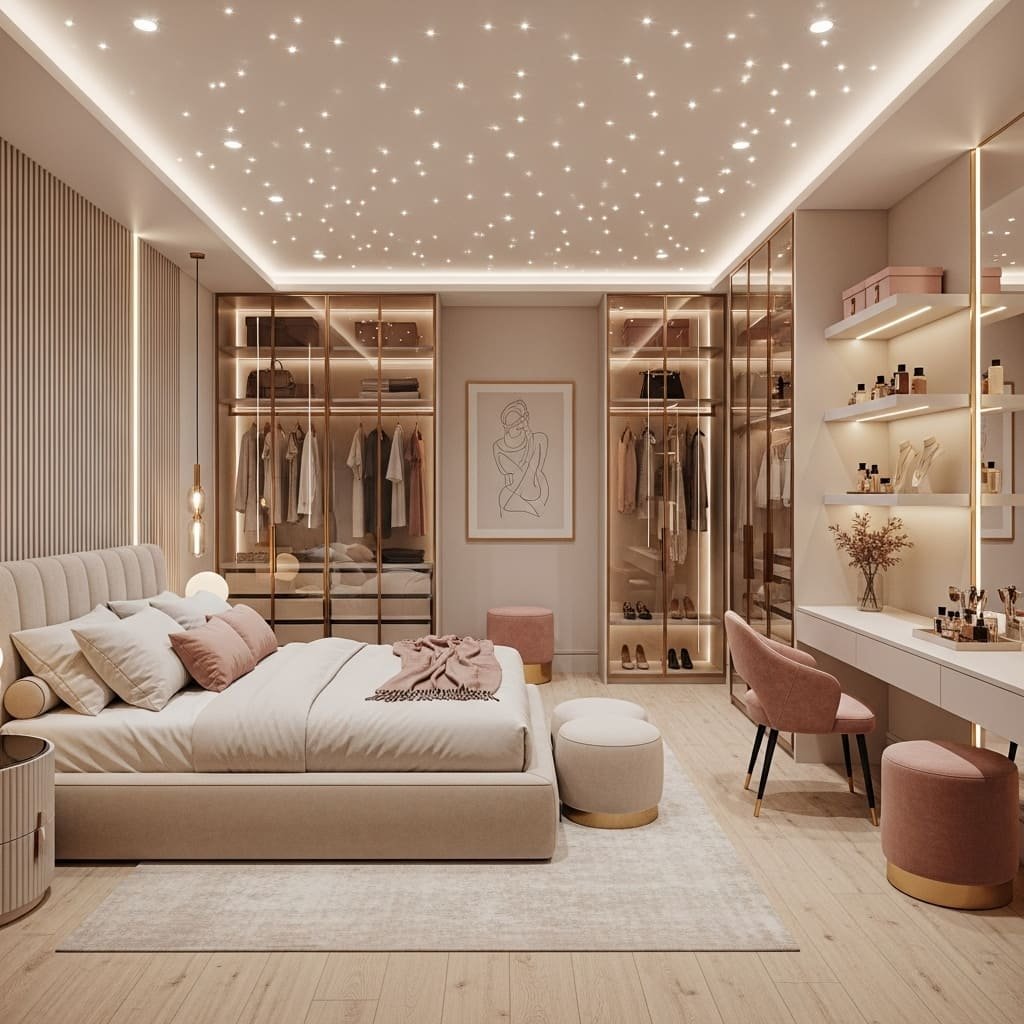 Starry Ceiling Dressing Suite Bedroom