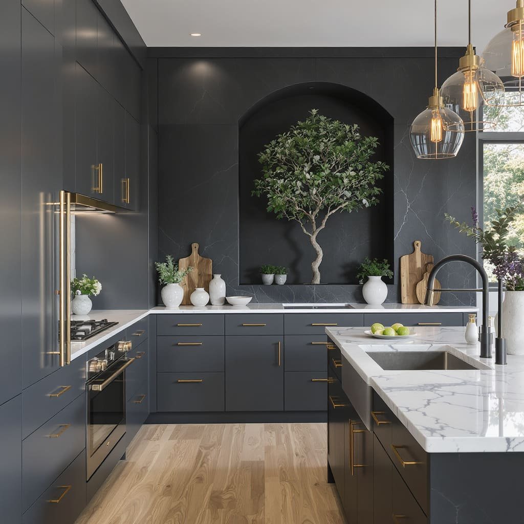 Storm Gray Gallery Kitchen