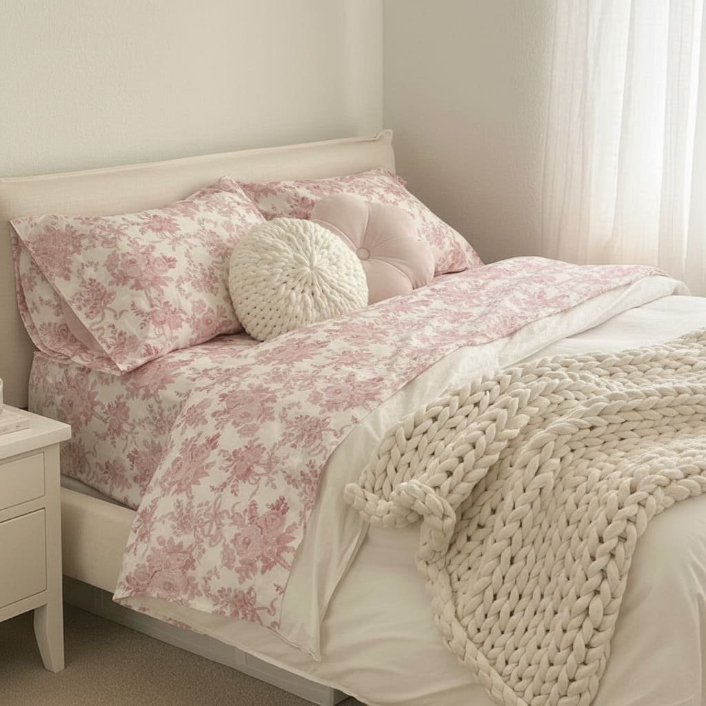 Blush Heritage Spring Floral Bedsheets