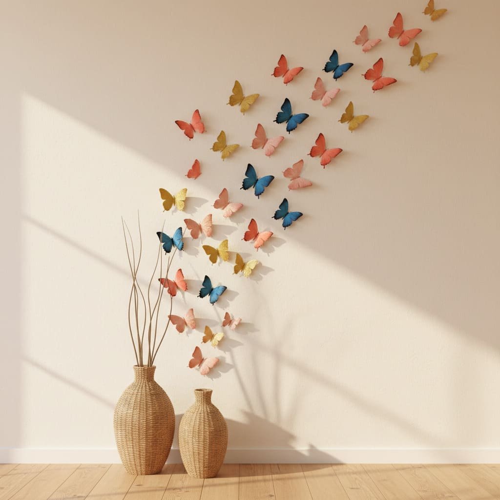 Colorful Butterfly Wall Art Decor