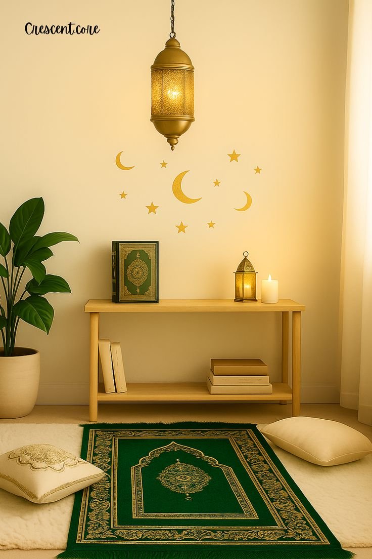 Crescent Moon Ramadan Prayer Corner Decor