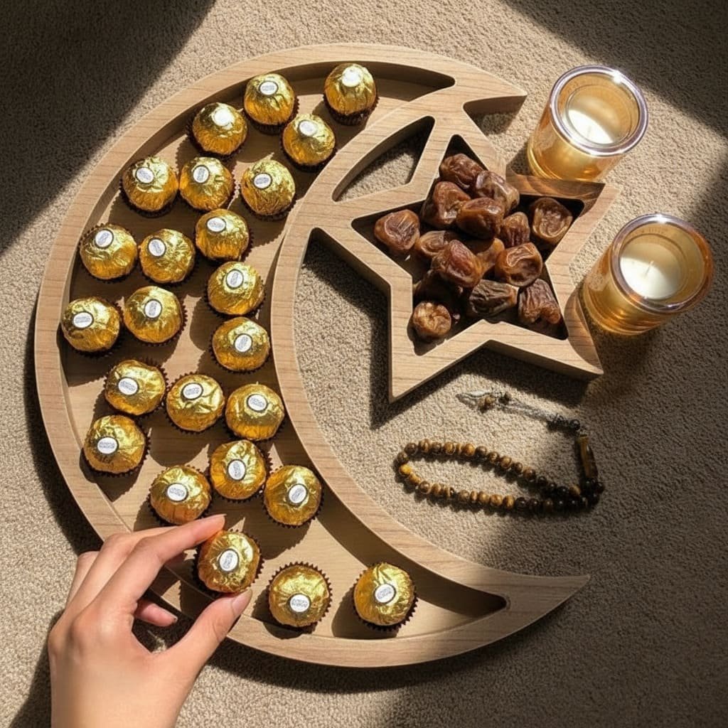 Crescent Moon and Star Treat Tray