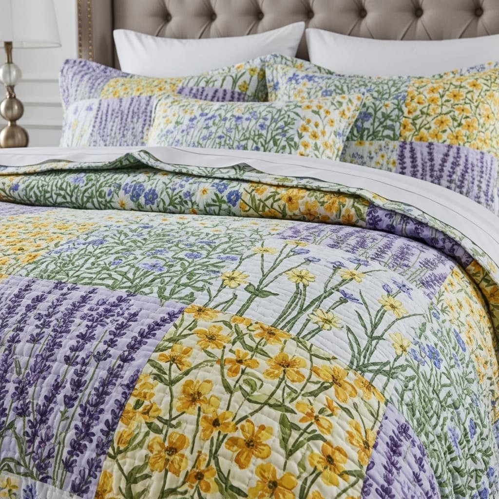 Meadow Patchwork Spring Floral Bedsheets