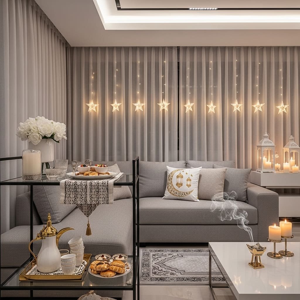 Modern Star Light Ramadan Prayer Corner