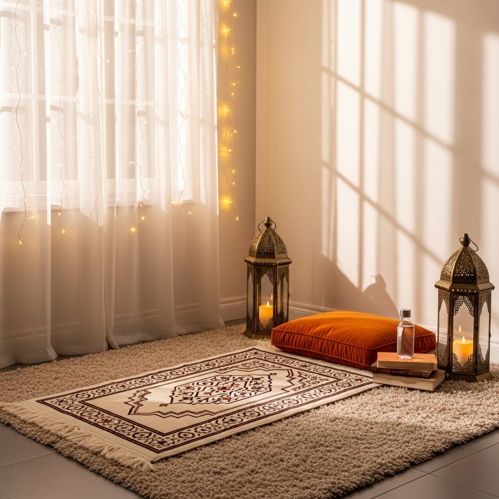 Ramadan Cozy Prayer Corner Decor