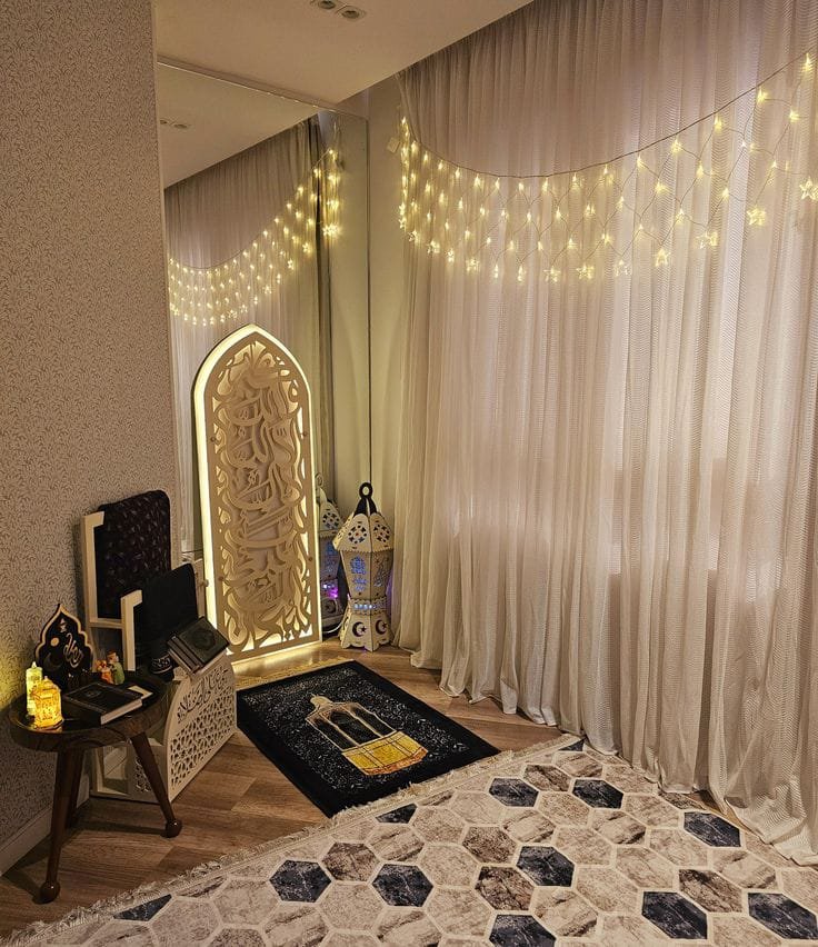 Ramadan Glowing Prayer Corner Decor